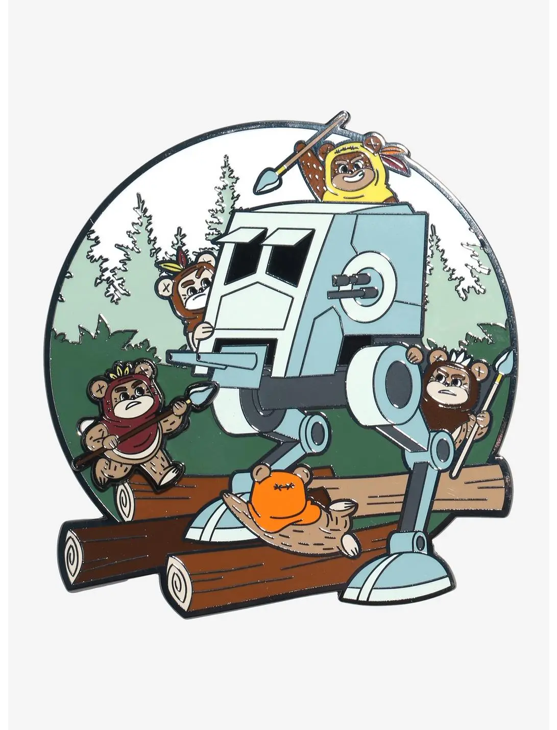 Loungefly Star Wars Ewok Attack Moving Limited Edition Enamel Pin - BoxLunch Exclusive