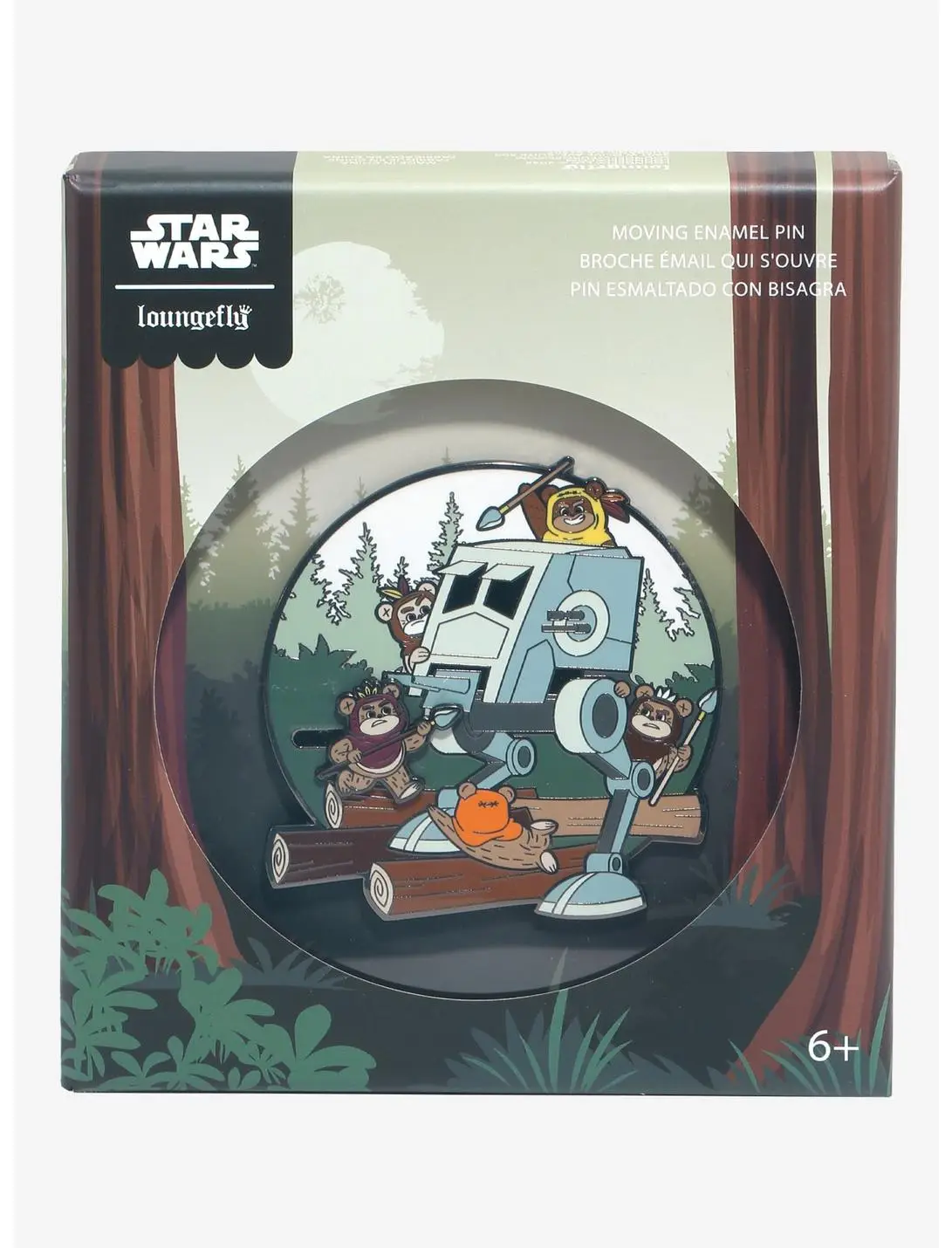 Loungefly Star Wars Ewok Attack Moving Limited Edition Enamel Pin - BoxLunch Exclusive