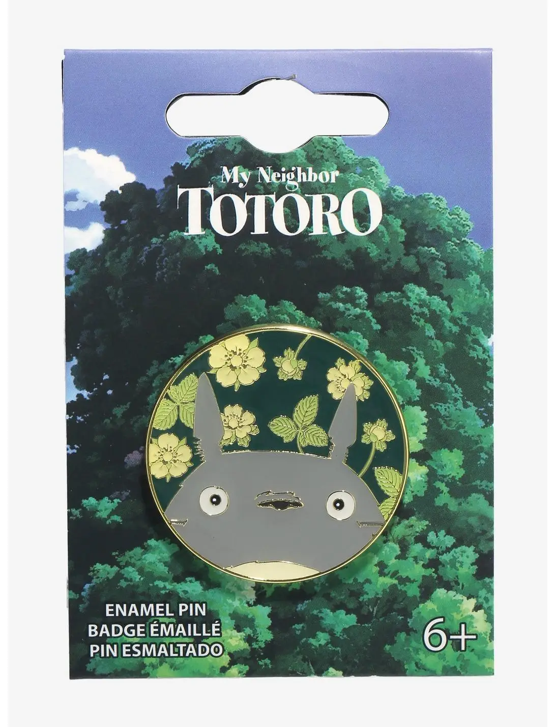 Loungefly Studio Ghibli® My Neighbor Totoro Yellow Floral Enamel Pin