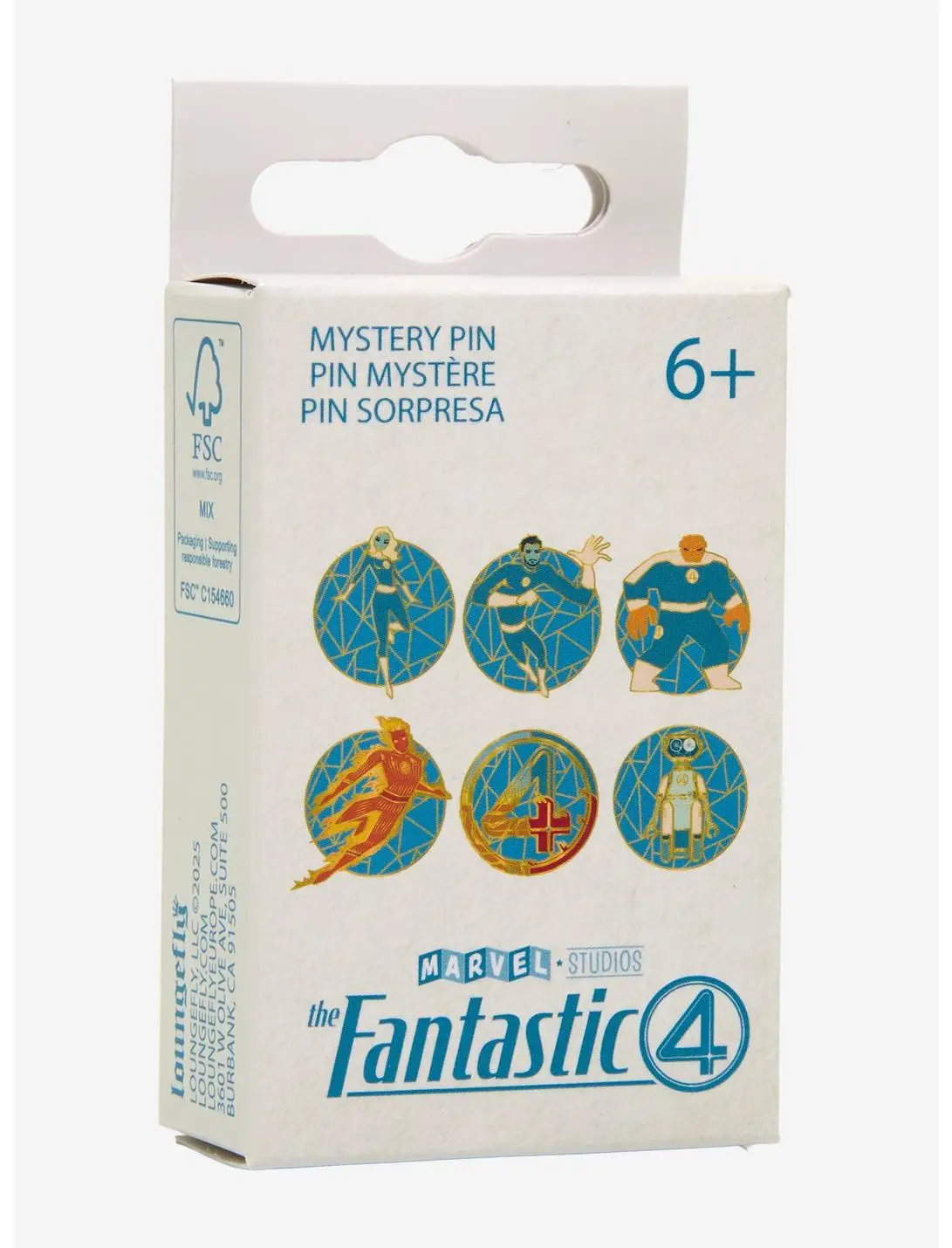 Loungefly The Fantastic Four: First Steps Stained Glass Blind Box Enamel Pin — BoxLunch Exclusive