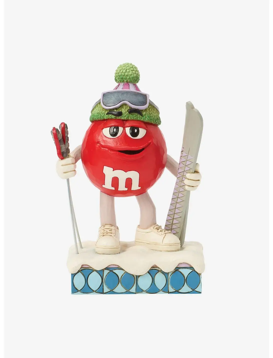M&M's Red Character Skiing Figure