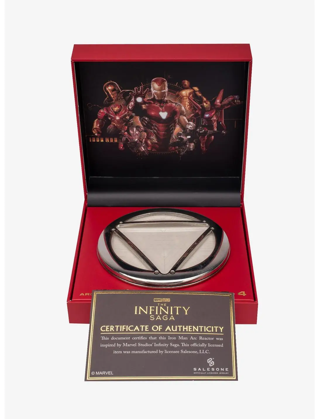 Marvel Avengers Iron Man Light Up Arc Reactor 4 Lapel Pin