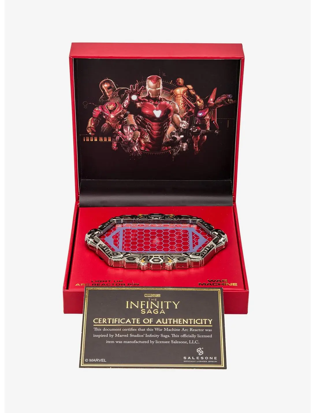 Marvel Avengers Iron Man Light Up War Machine Lapel Pin