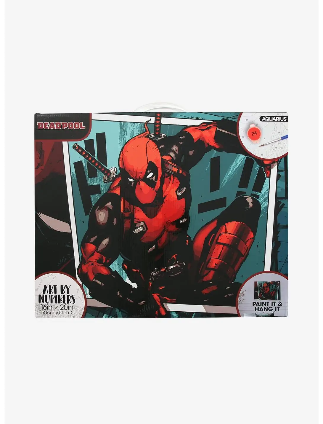 Marvel Deadpool Art by Numbers Painting Set