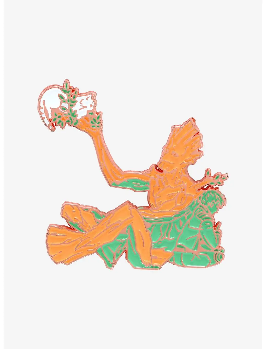 Marvel Guardians of the Galaxy Groot & Cat Enamel Pin - BoxLunch Exclusive