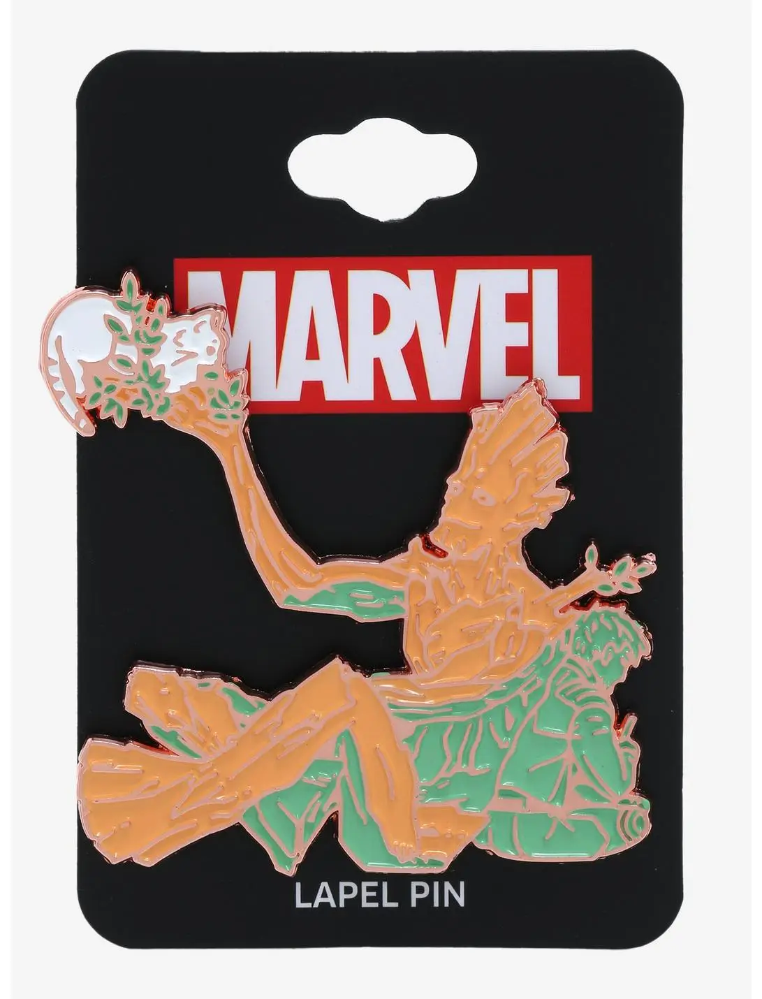 Marvel Guardians of the Galaxy Groot & Cat Enamel Pin - BoxLunch Exclusive