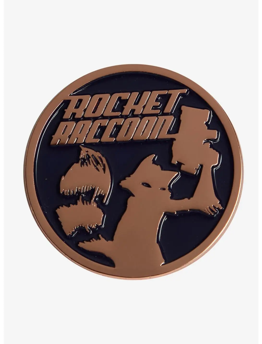 Marvel Guardians of the Galaxy Rocket Raccoon Circular Enamel Pin - BoxLunch Exclusive