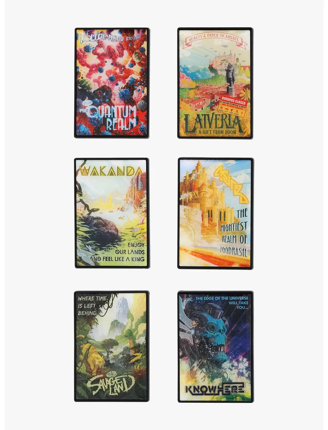 Marvel Hero Lands Poster Blind Box Enamel Pin