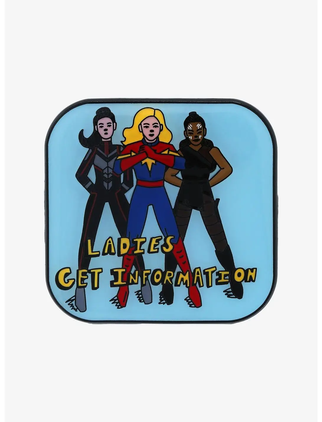 Marvel Ms. Marvel Ladies Get Information Enamel Pin - BoxLunch Exclusive