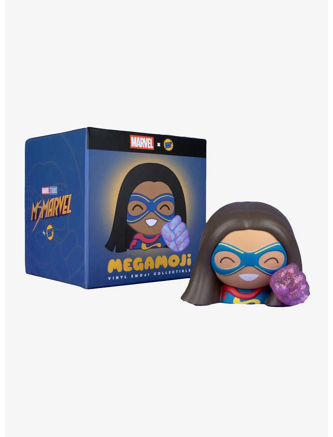 Marvel Ms. Marvel MEGAMOJI Bust Figure by 100% Soft