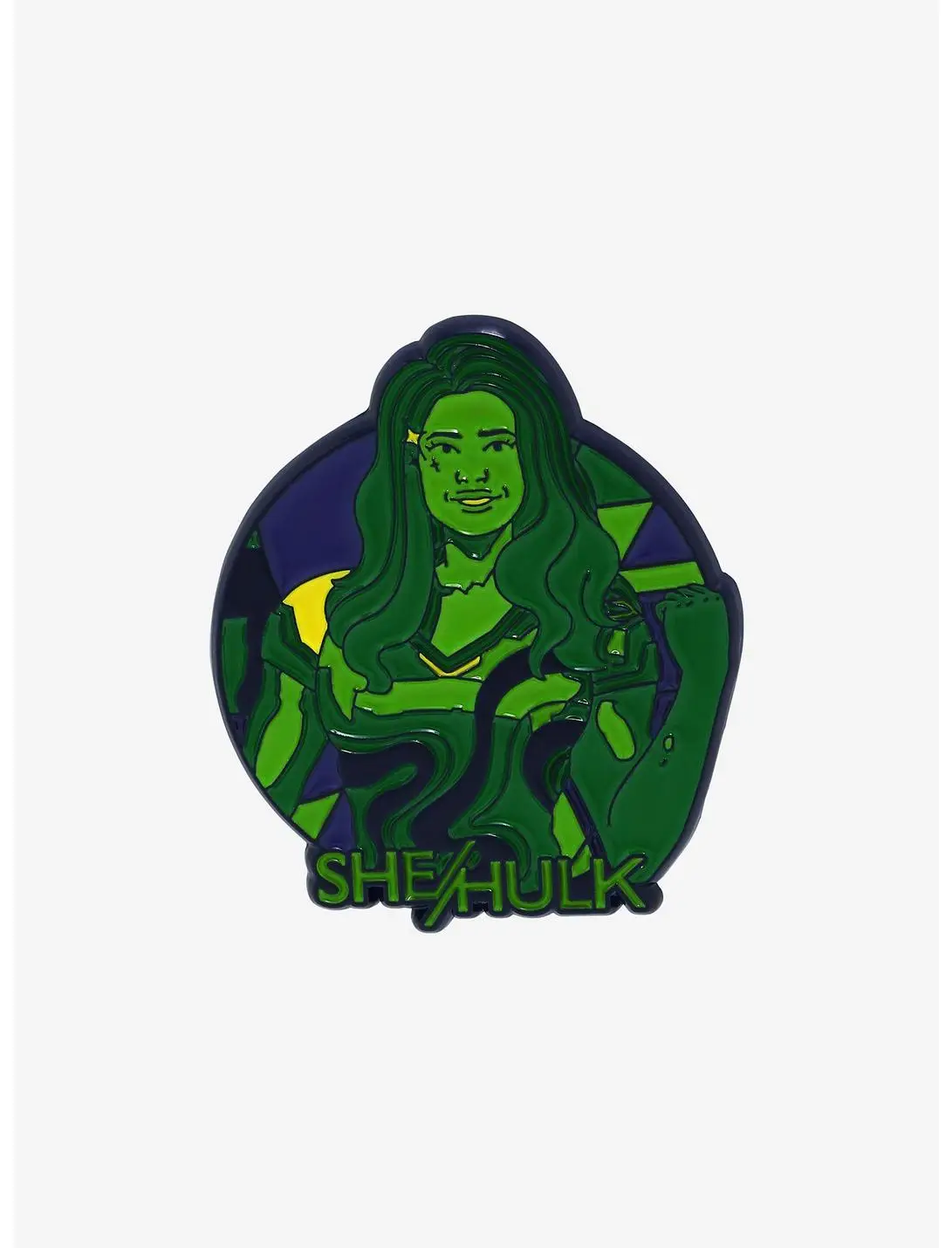 Marvel She-Hulk Circle Portrait Enamel Pin