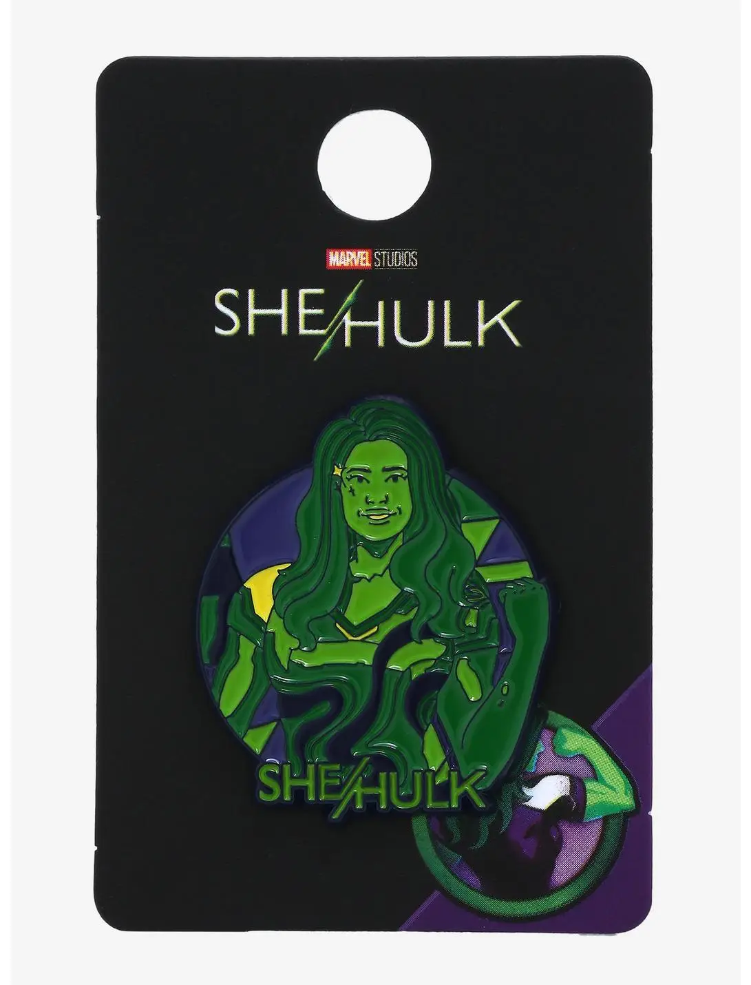 Marvel She-Hulk Circle Portrait Enamel Pin