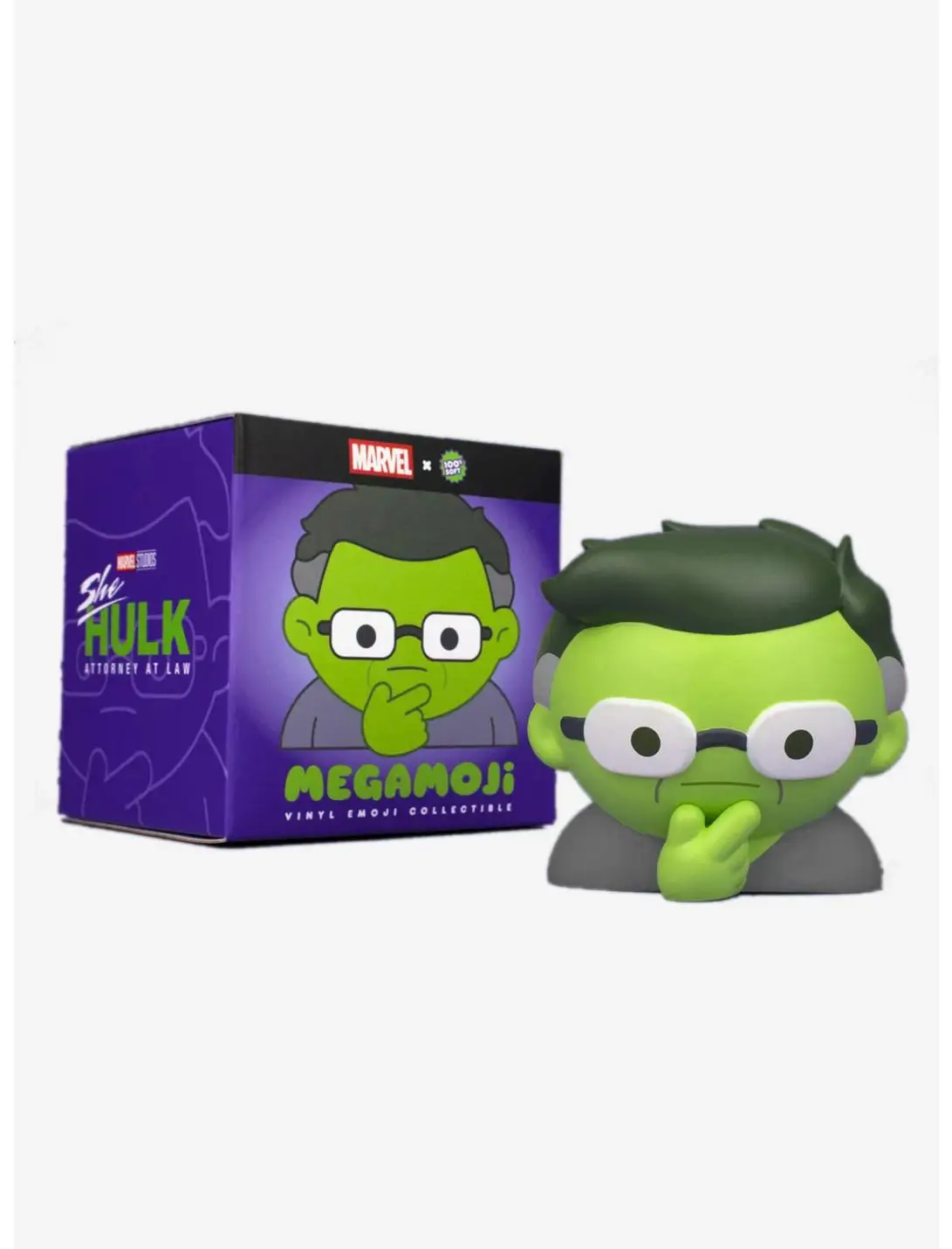 Marvel Smart Hulk MEGAMOJI by 100% Soft Collectible Bust Figure