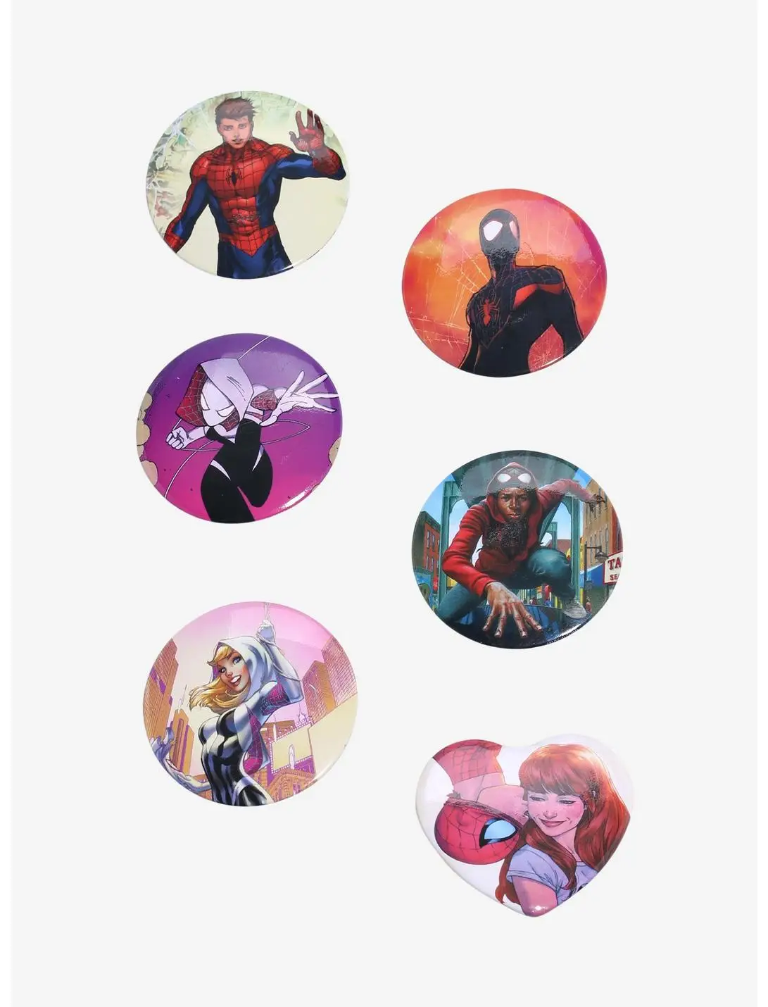 Marvel Spider-Man Characters Blind Assorted Button Pin