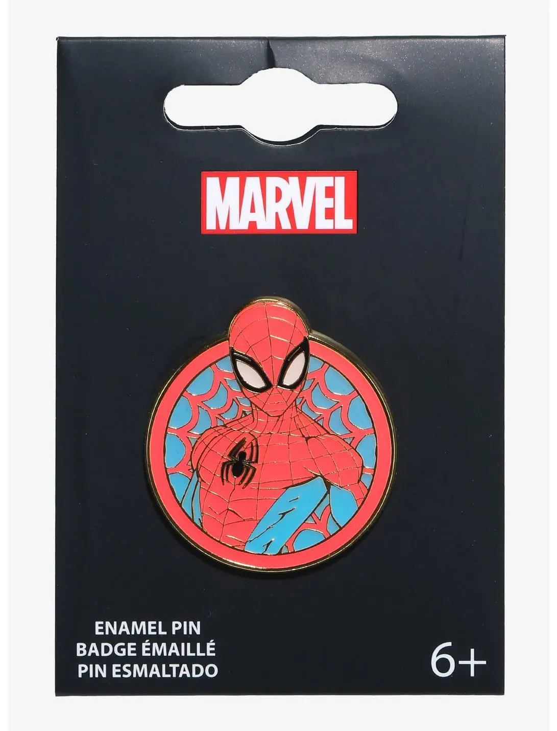 Marvel Spider-Man Pastel Portrait Enamel Pin - BoxLunch Exclusive