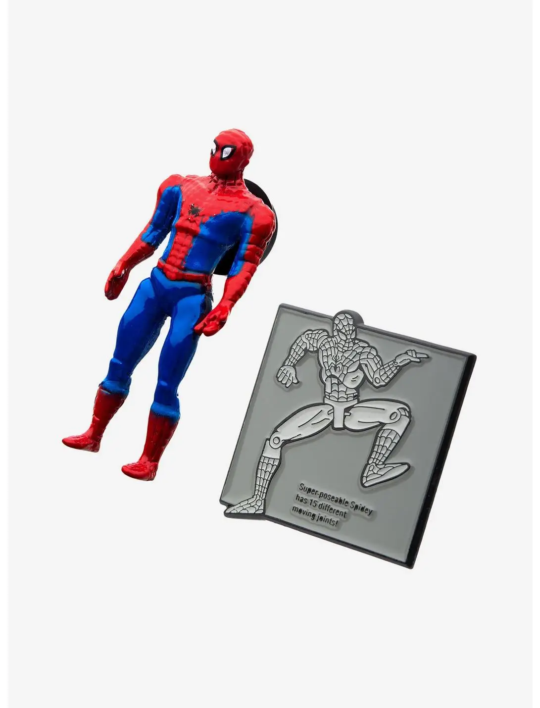 Marvel Spider-Man Retro Action Figure 80 Years Enamel Pin Set