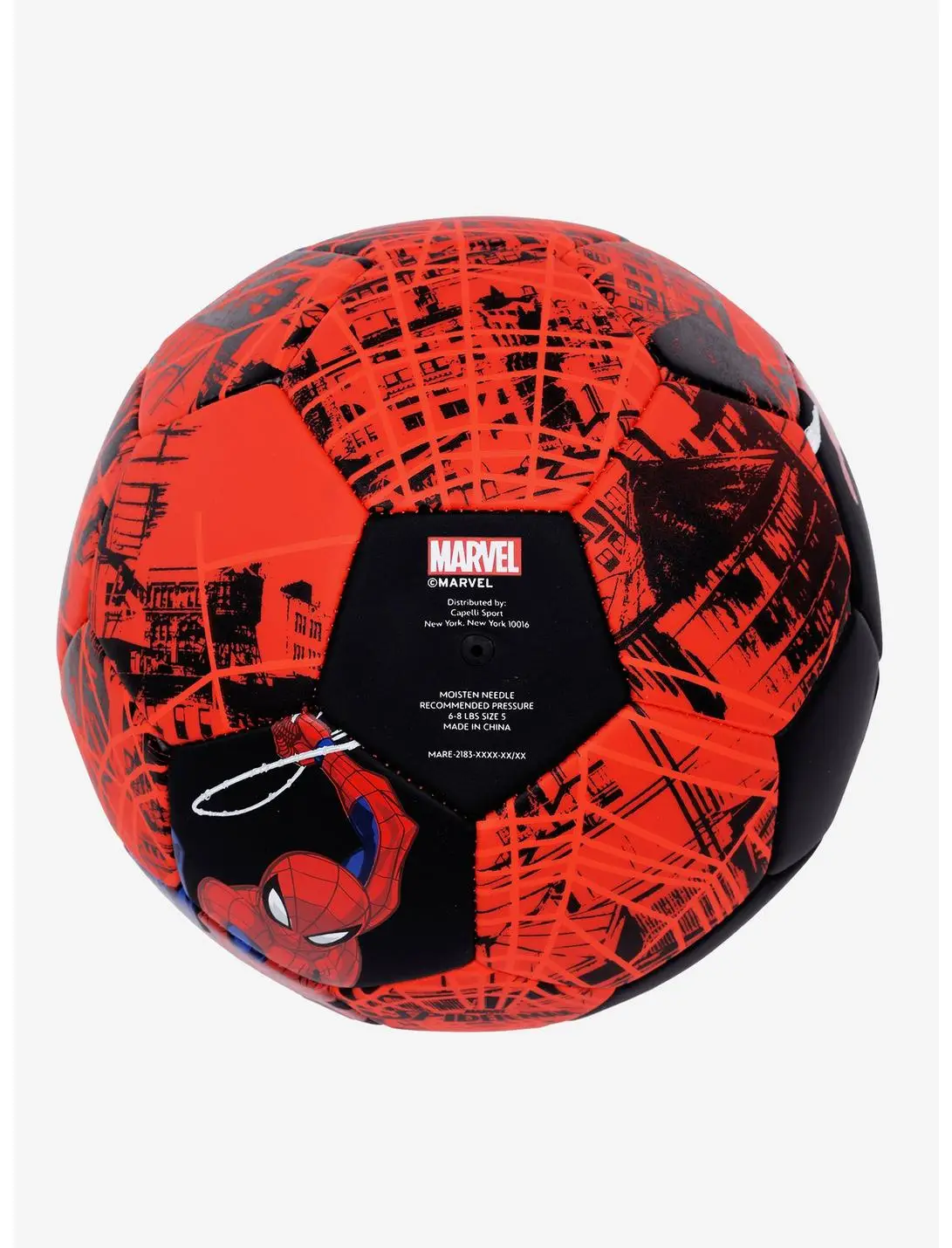 Marvel Spider-Man Webbed Soccer Ball