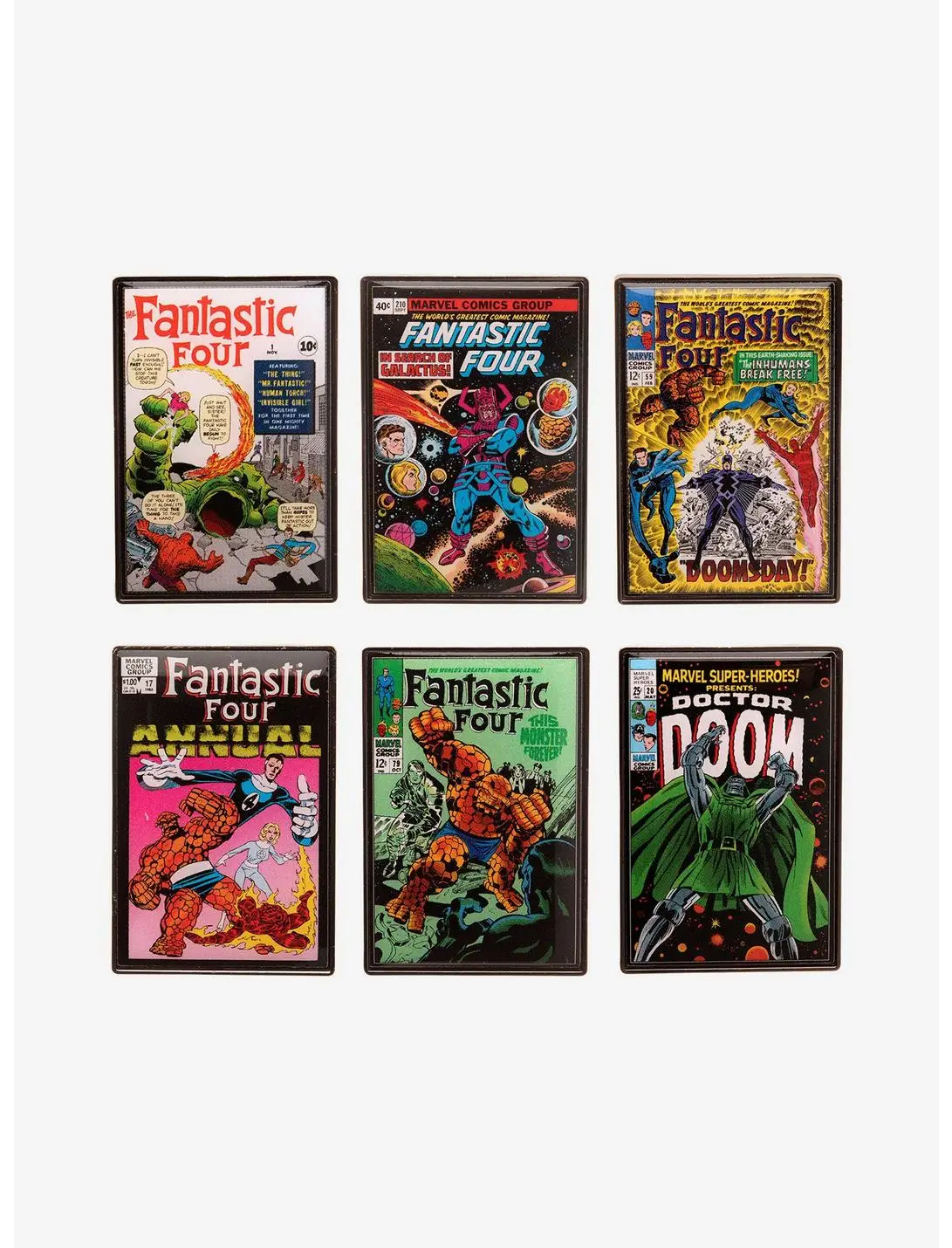 Marvel The Fantastic Four Comic Cover Print Blind Box Pin