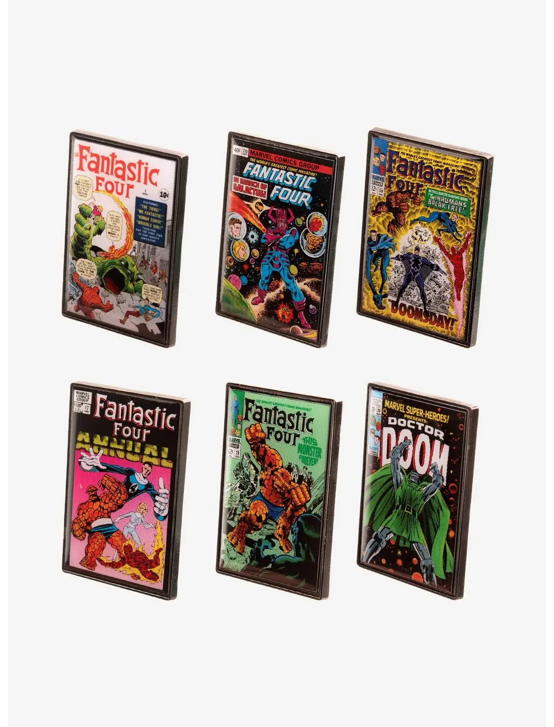 Marvel The Fantastic Four Comic Cover Print Blind Box Pin