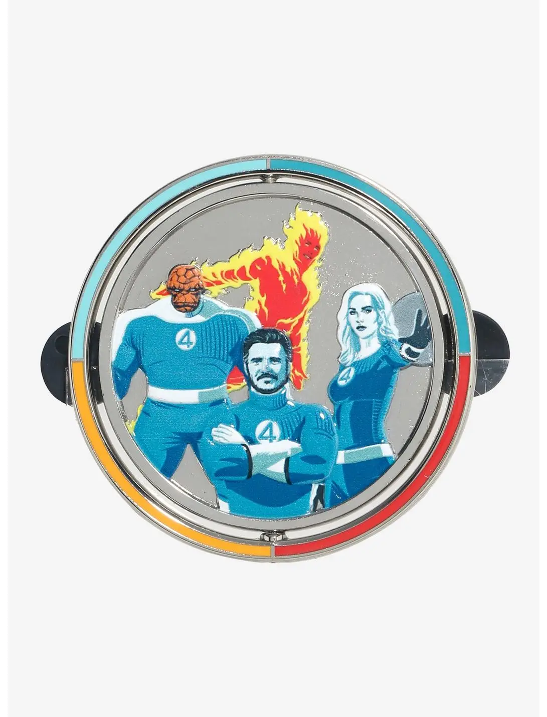 Marvel The Fantastic Four: First Steps Spinning Logo Enamel Pin - BoxLunch Exclusive