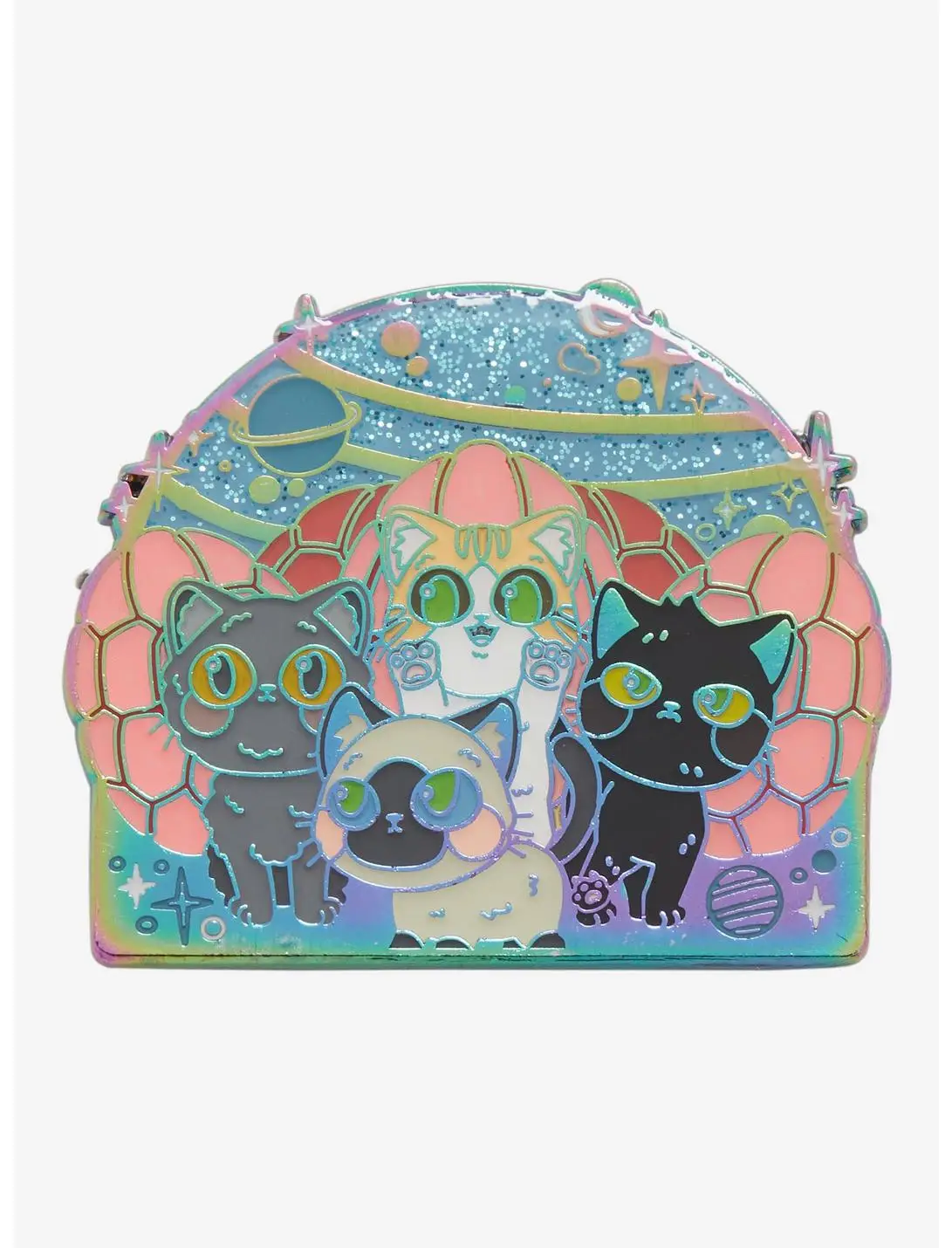 Marvel The Marvels Flerkittens Glitter Enamel Pin - BoxLunch Exclusive