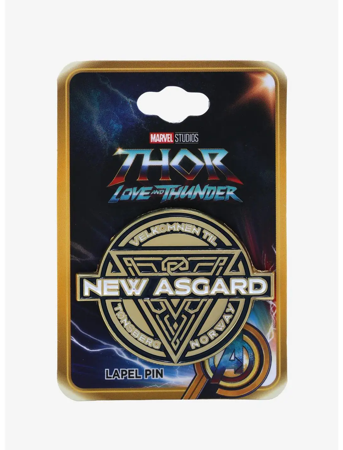 Marvel Thor: Love and Thunder New Asgard Enamel Pin - BoxLunch Exclusive