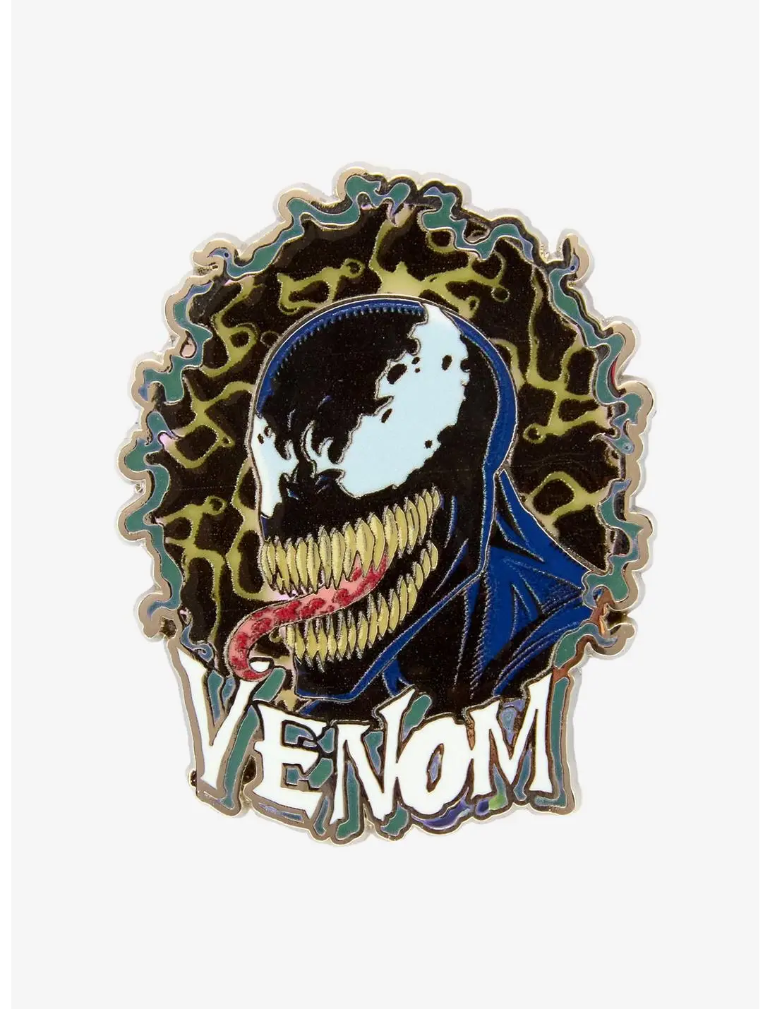 Marvel Venom Frame Portrait Glow-in-the-Dark Enamel Pin - BoxLunch Exclusive