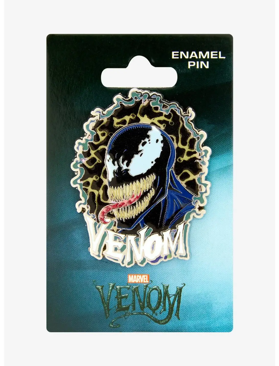 Marvel Venom Frame Portrait Glow-in-the-Dark Enamel Pin - BoxLunch Exclusive