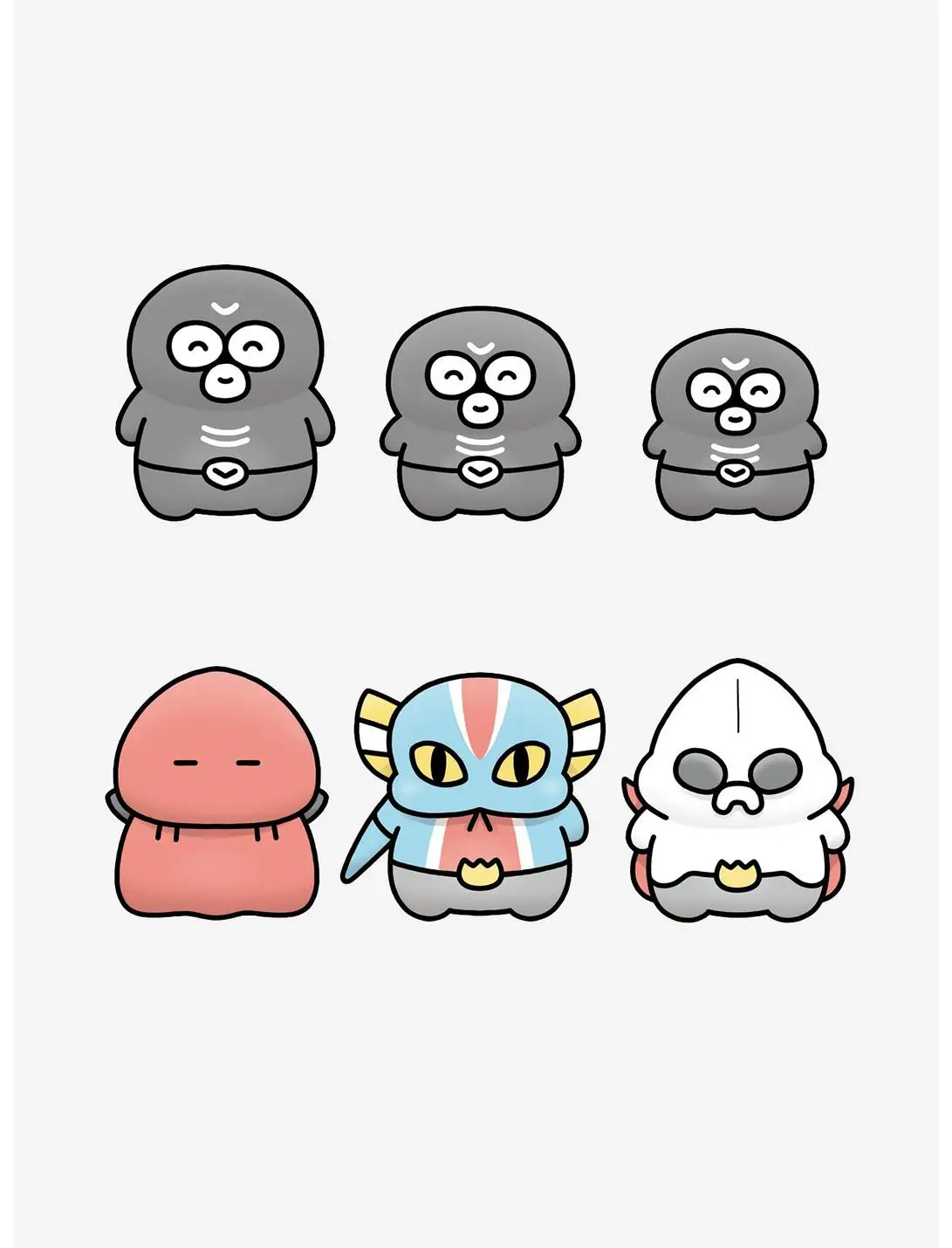 Megahouse Kamen Rider Shocker During the Day Chokorin Mascots Figure Set