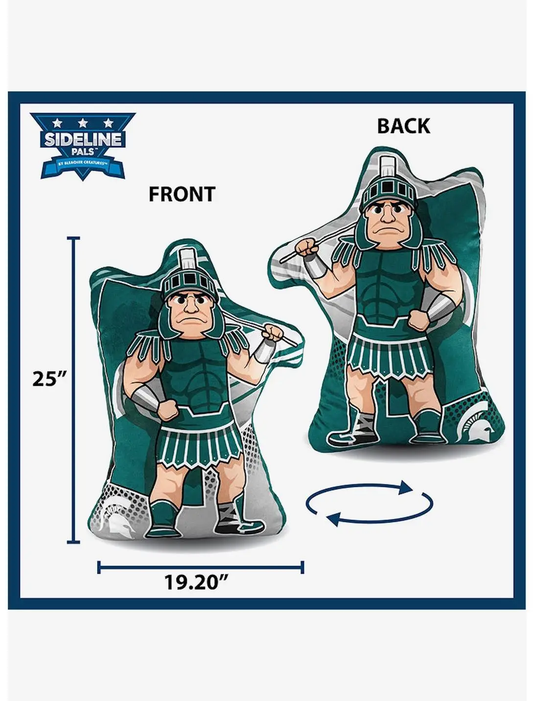 Michigan State 24" Poster Plush Bleacher Creatures