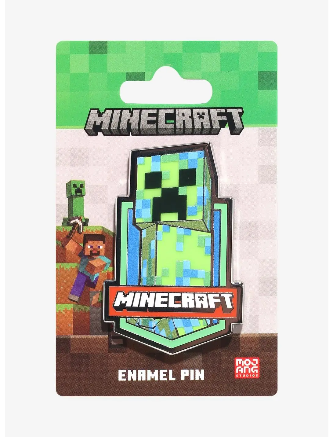 Minecraft Creeper Glow-in-the-Dark Enamel Pin - BoxLunch Exclusive