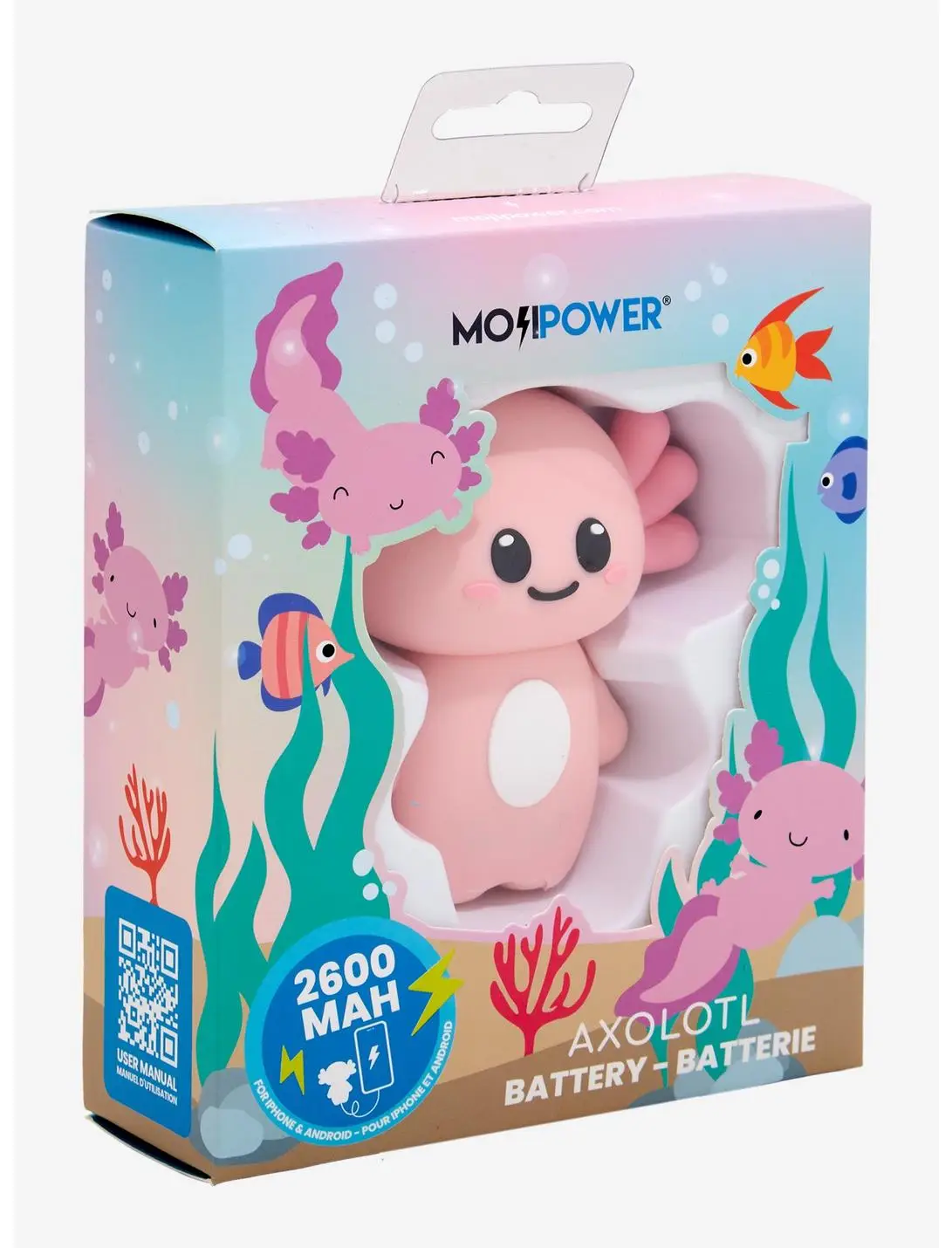 MojiPower Axolotl Battery Charger