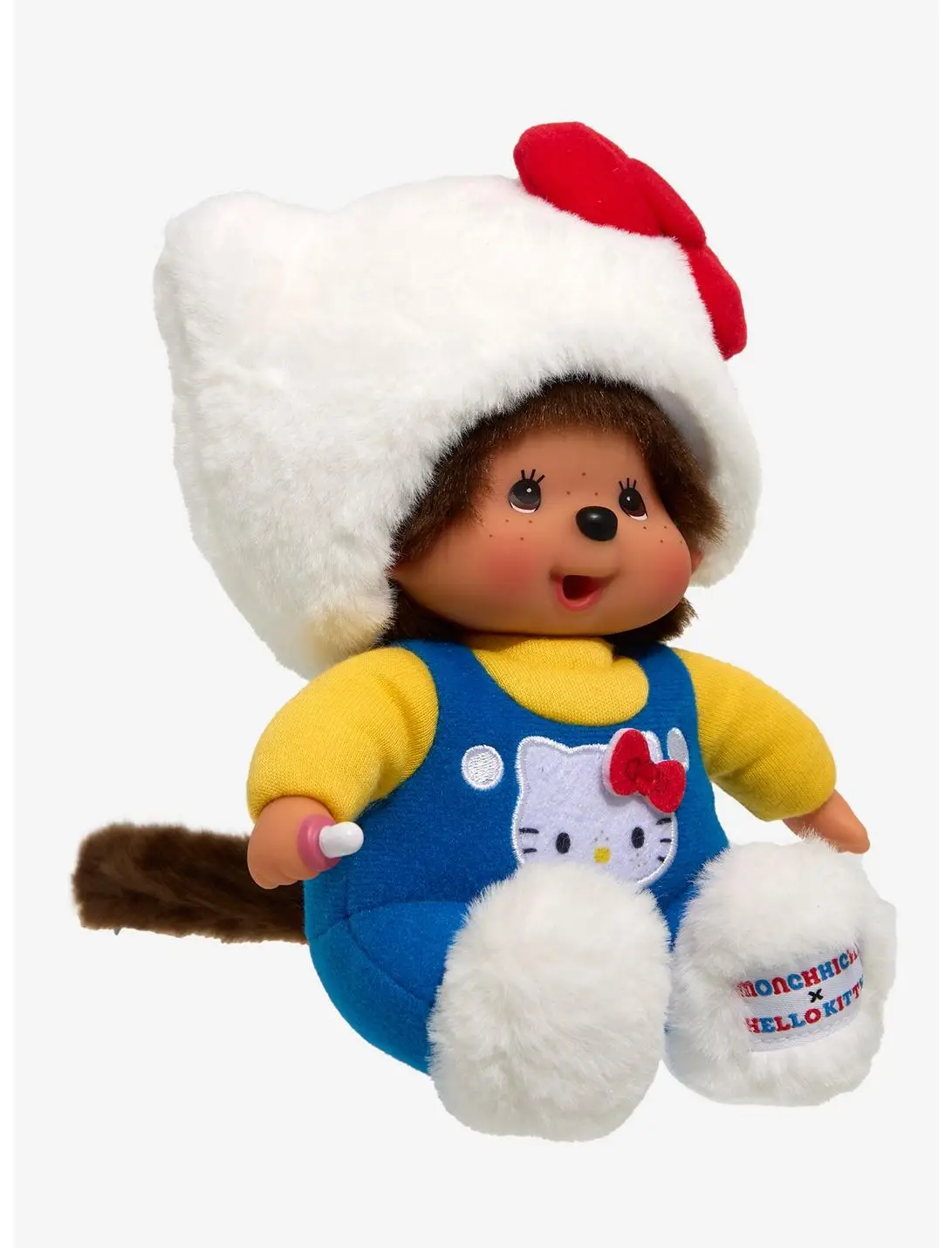 Monchhichi x Sanrio Hello Kitty Overalls 7 Inch Plush