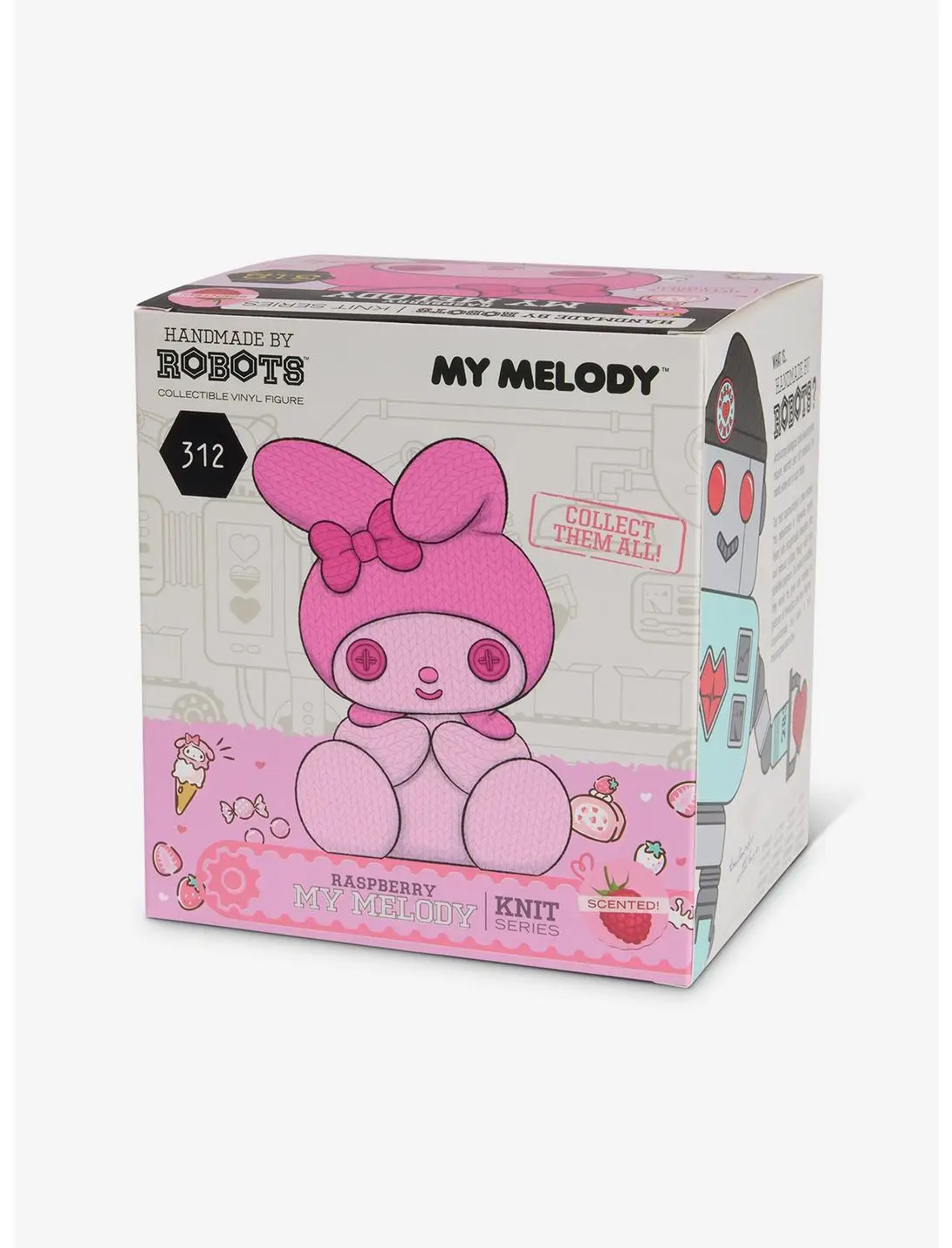 My Melody (Raspberry Scented) Handmade By Robots Vinyl Figure