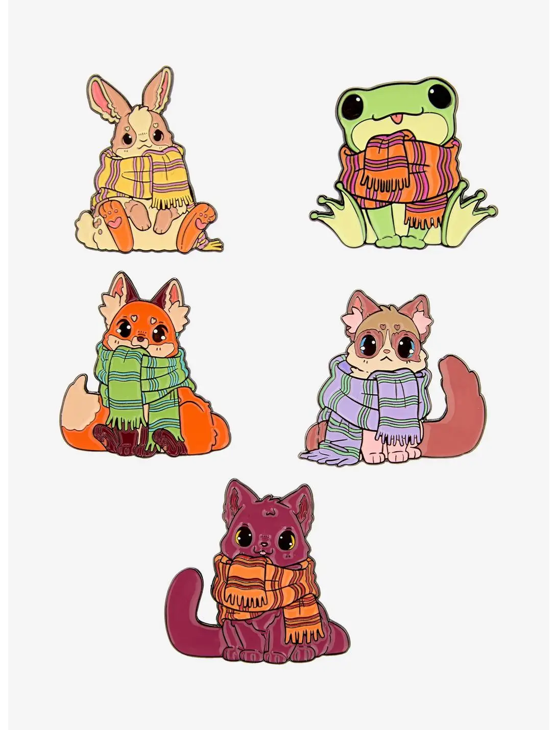 Naomi Lord Art Animals with Scarves Blind Box Enamel Pin - BoxLunch Exclusive