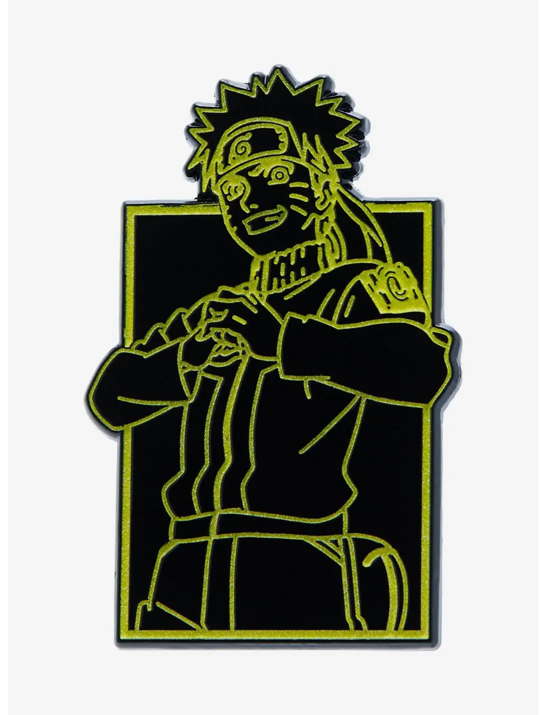Naruto Shippuden Outline Portrait Glow-in-the-Dark Enamel Pin - BoxLunch Exclusive