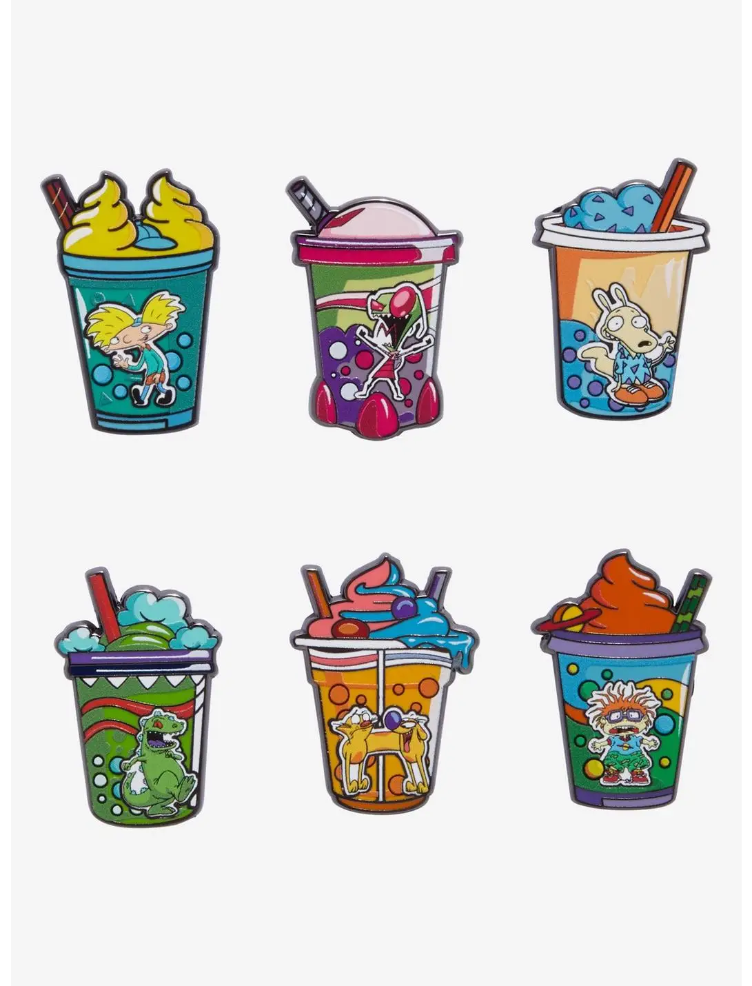 Nickelodeon Characters Boba Drinks Blind Box Enamel Pin - BoxLunch Exclusive