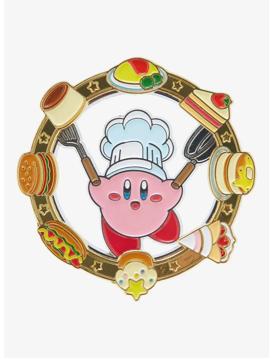 Nintendo Kirby Chef Food Spin Enamel Pin - BoxLunch Exclusive