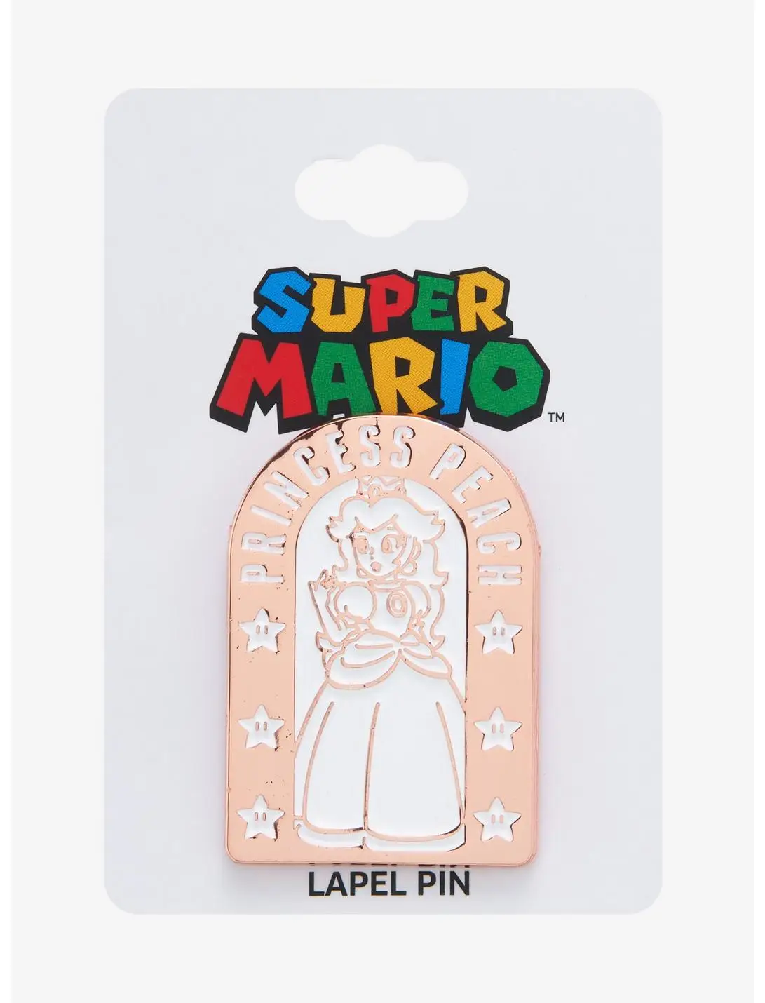 Nintendo Super Mario Bros. Princess Peach Arch Portrait Enamel Pin - BoxLunch Exclusive