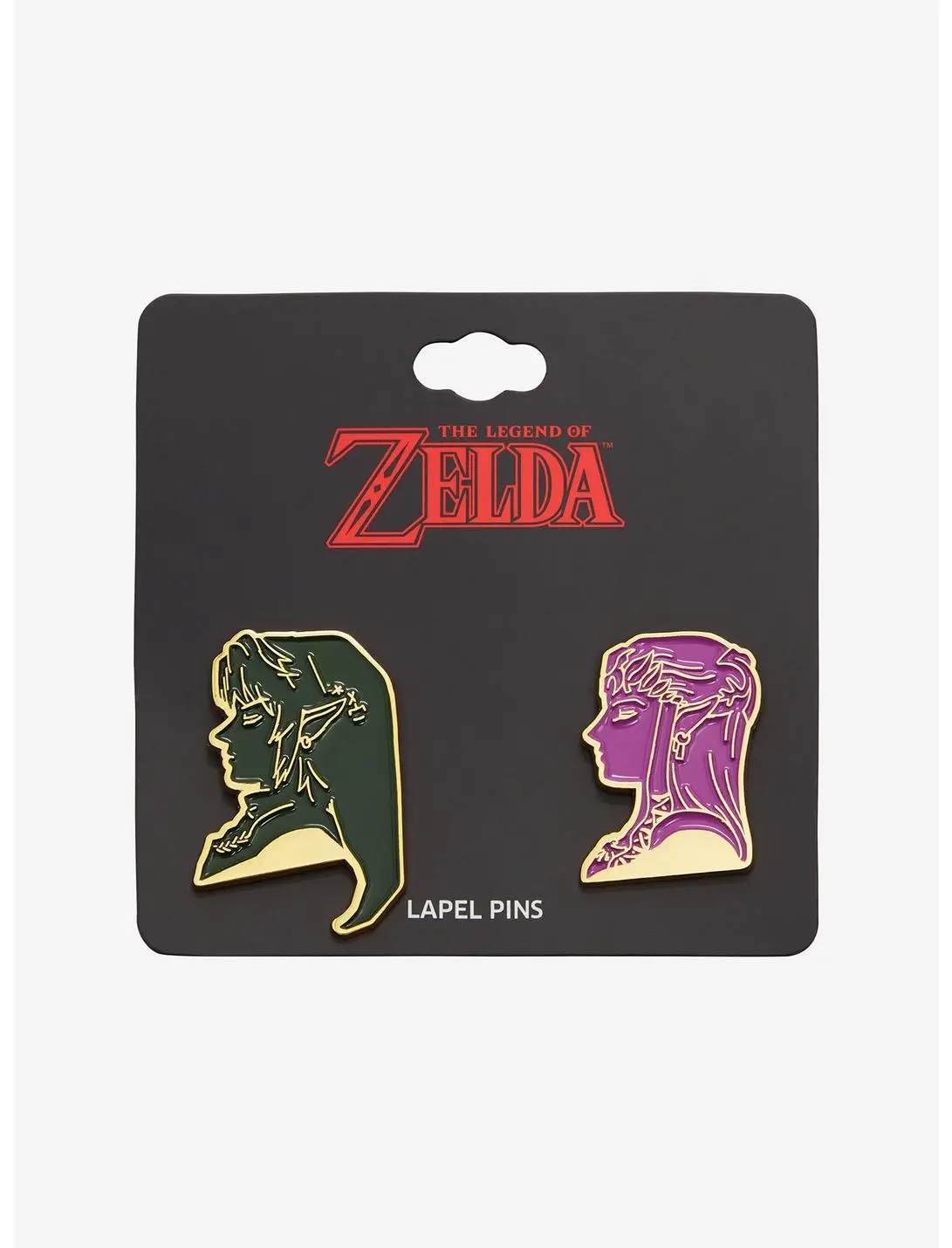 Nintendo The Legend of Zelda Link & Zelda Silhouette Enamel Pin Set - BoxLunch Exclusive