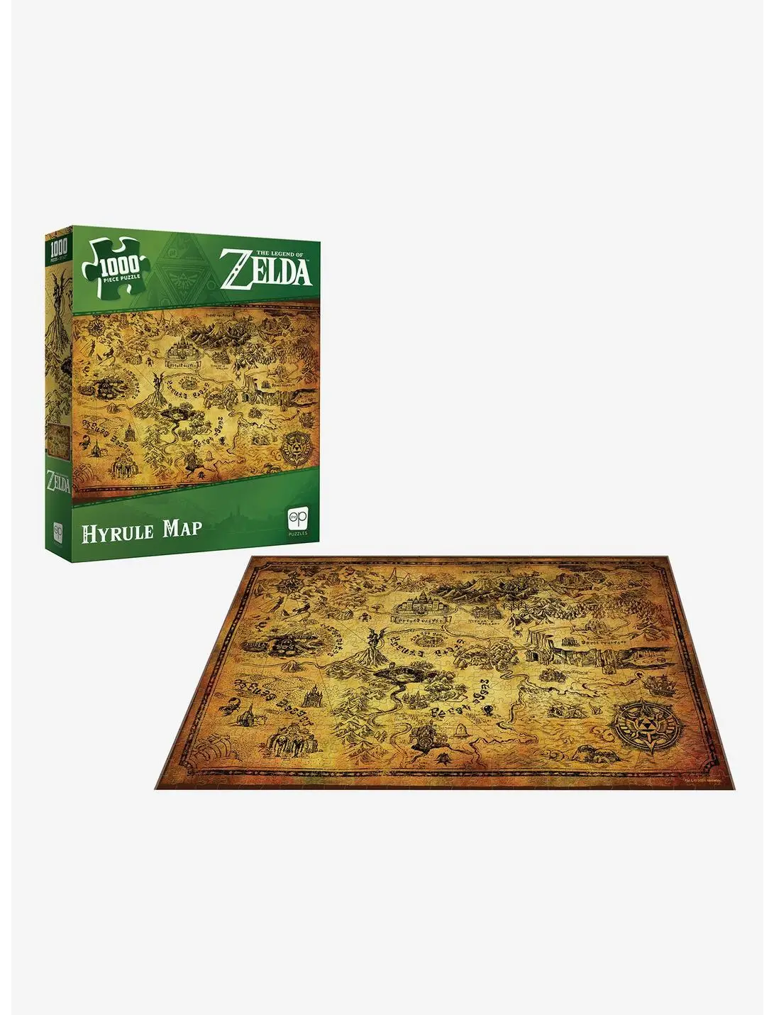 Nintendo The Legend of Zelda Map of Hyrule 1,000 Piece Puzzle
