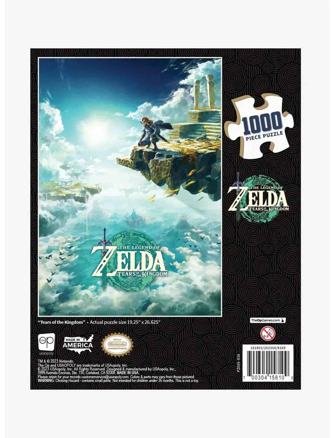 Nintendo The Legend of Zelda: Tears of the Kingdom 1,000 Piece Puzzle