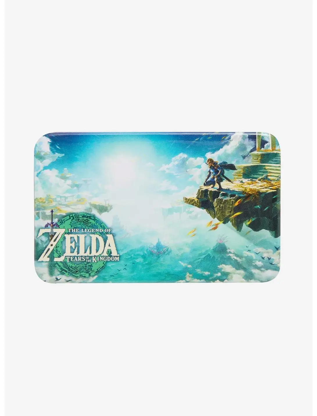 Nintendo The Legend of Zelda: Tears of the Kingdom Cover Art Rectangle Button Pin