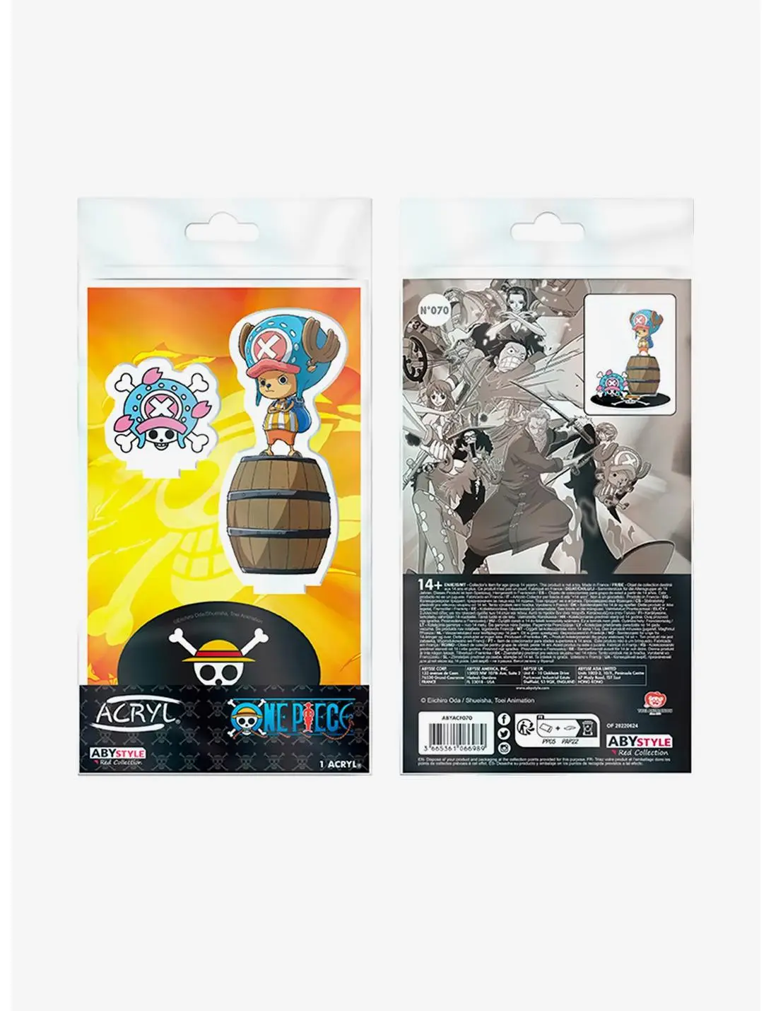 One Piece Brook and Chopper Acryl Figure Set