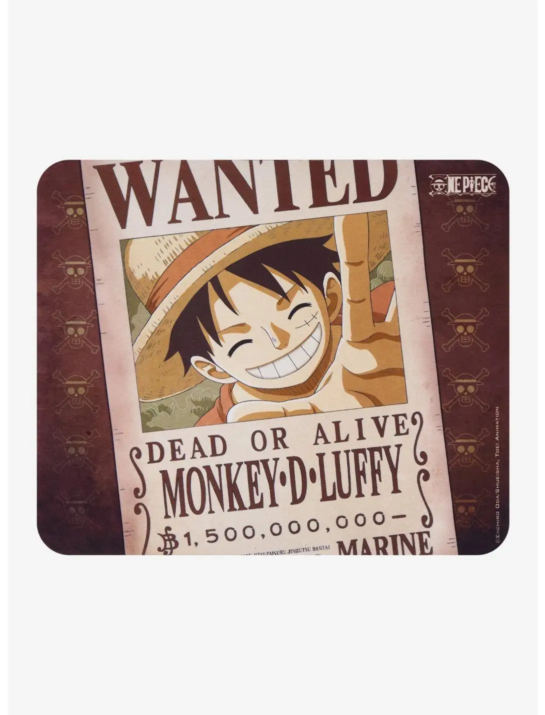 One Piece Luffy Wanted Poster Mousepad