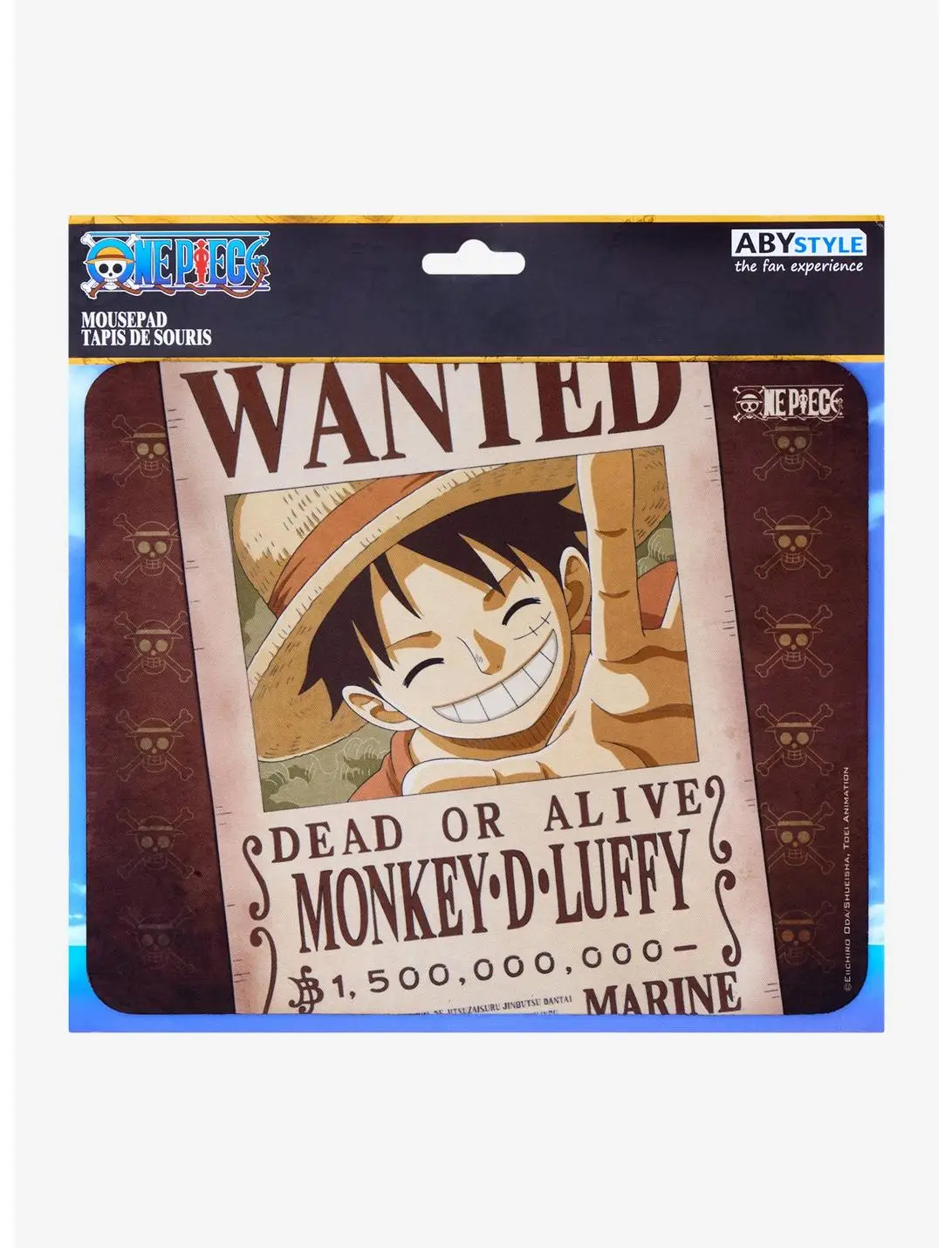 One Piece Luffy Wanted Poster Mousepad
