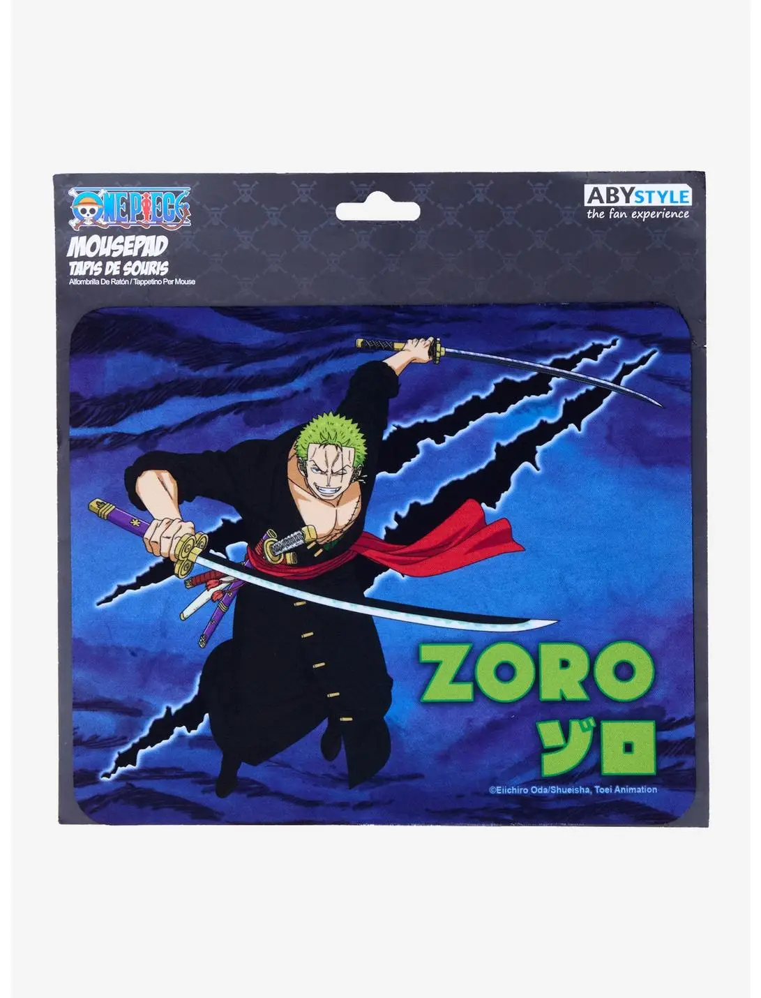 One Piece Zoro Action Mousepad