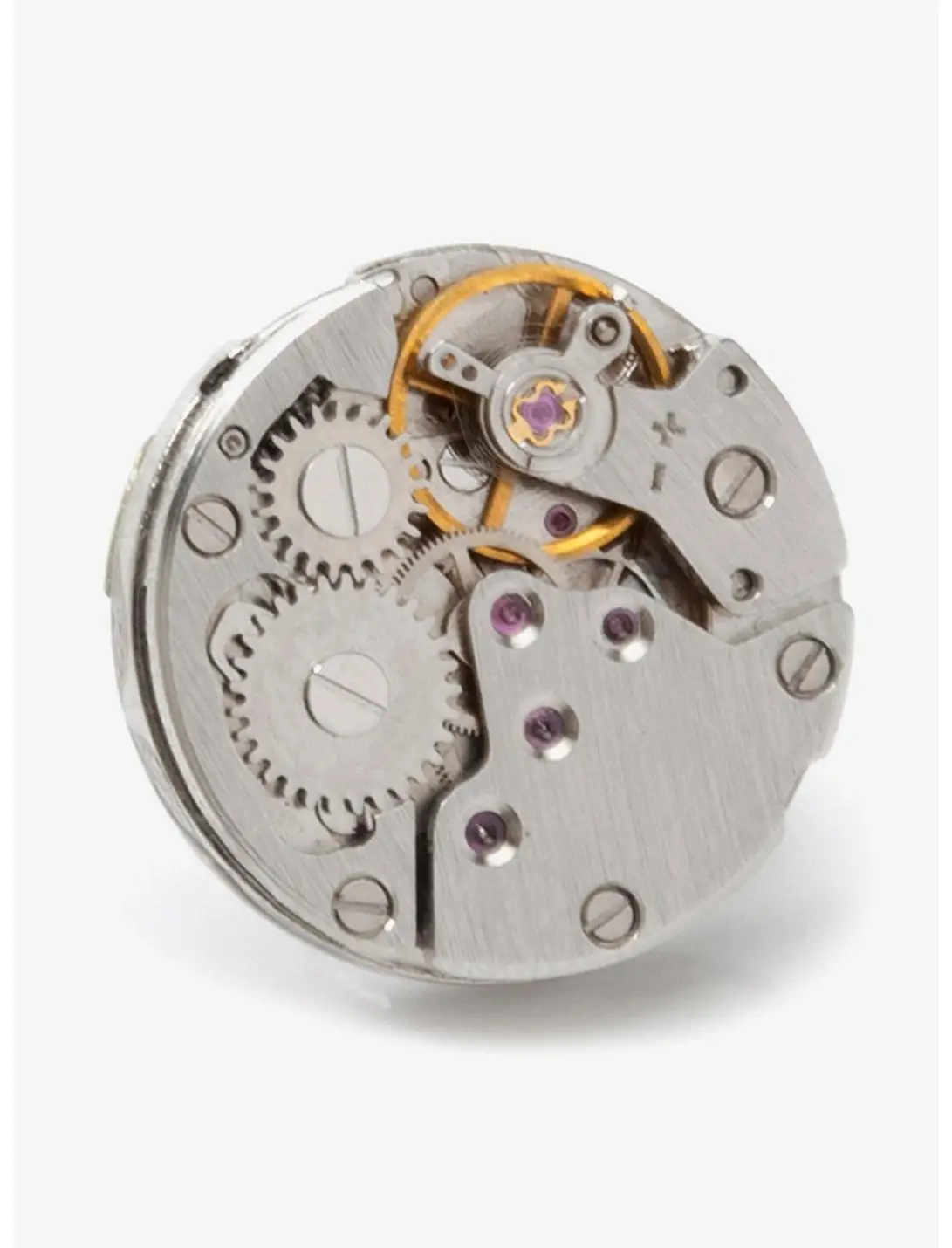 Open Edge Skeleton Watch Movement Lapel Pin