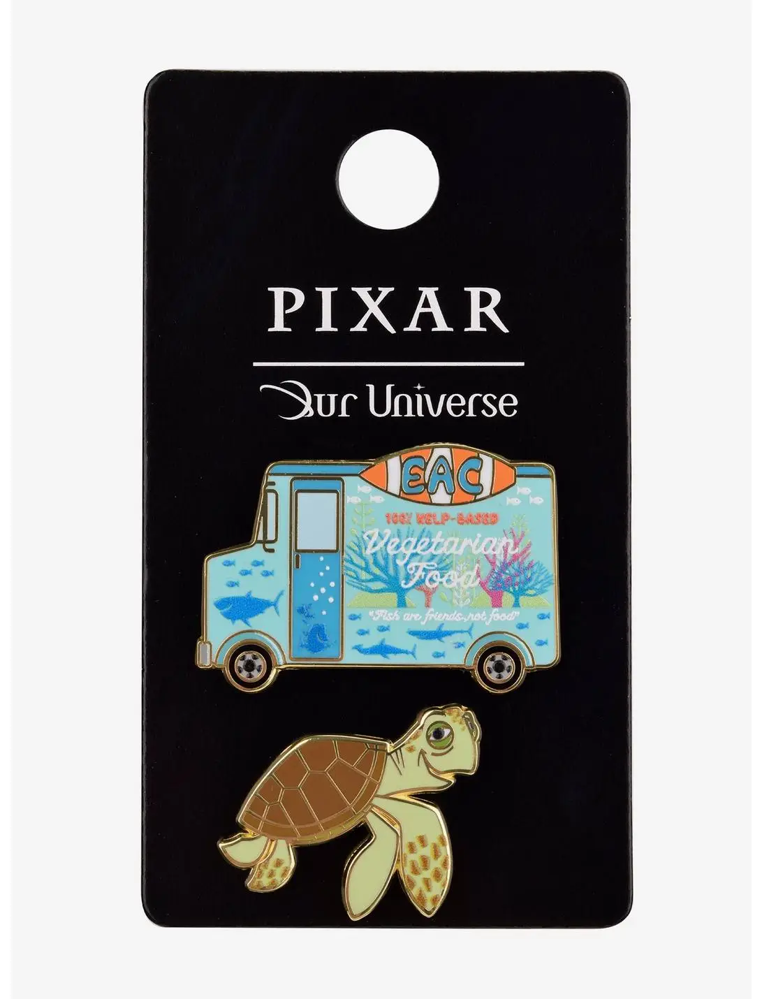 Our Universe Disney Pixar Finding Nemo Food Truck & Crush Enamel Pin Set - BoxLunch Exclusive