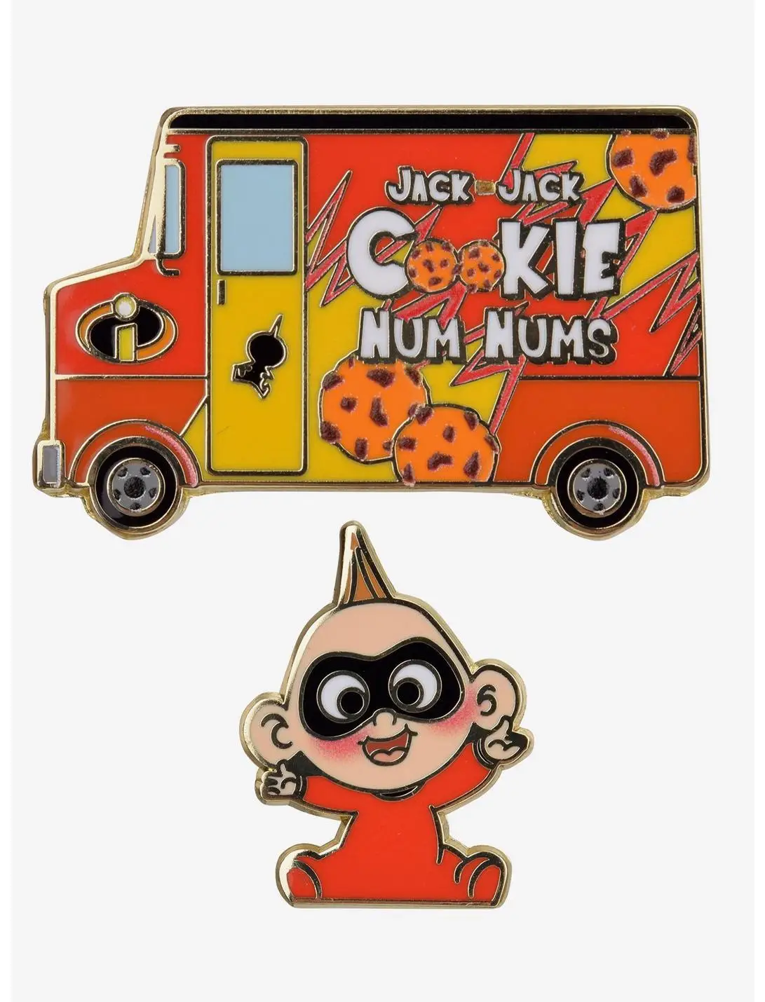 Our Universe Disney Pixar The Incredibles Food Truck & Jack-Jack Enamel Pin Set - BoxLunch Exclusive
